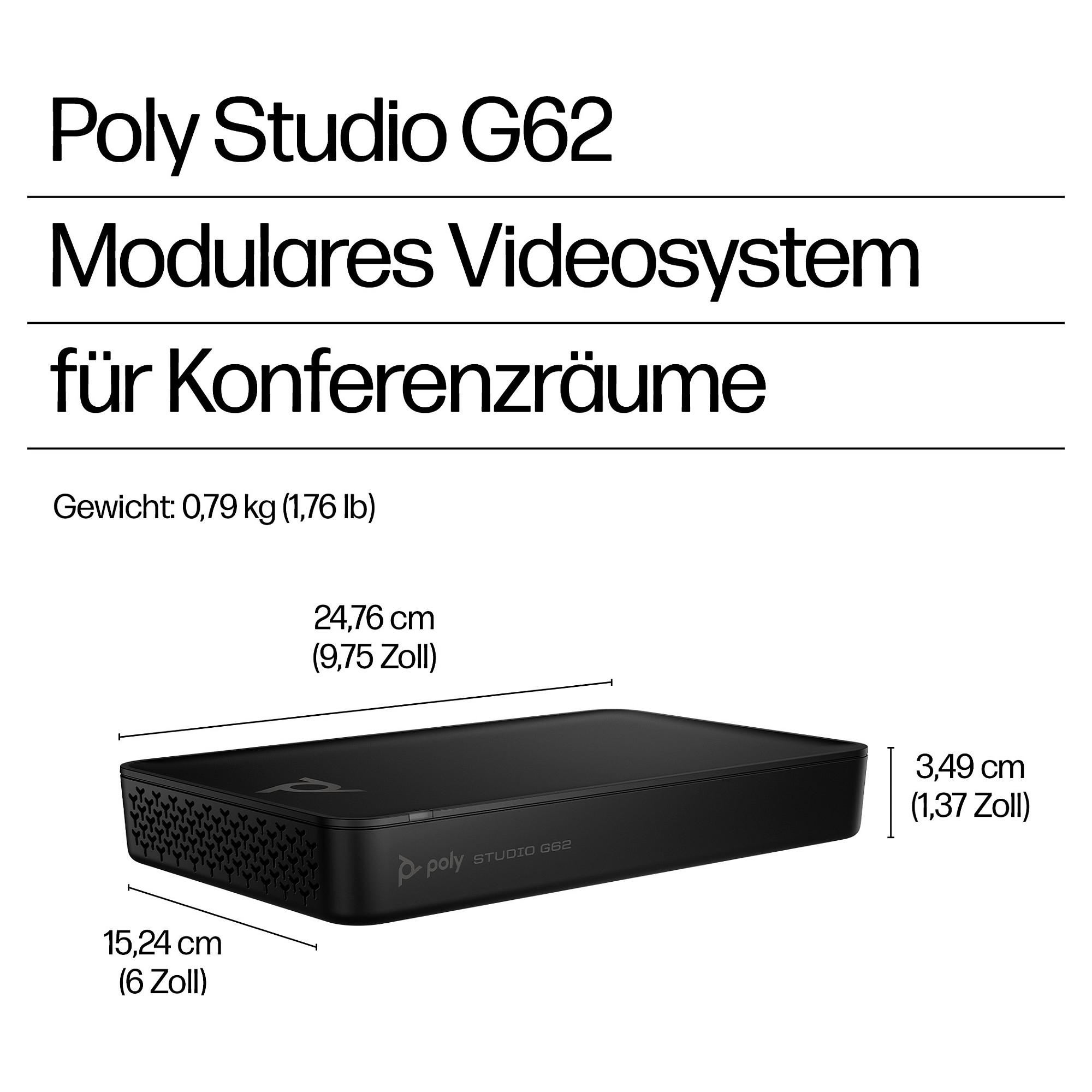 Videokonferencijski sustav HP POLY STUDIO G62 Teams-8
