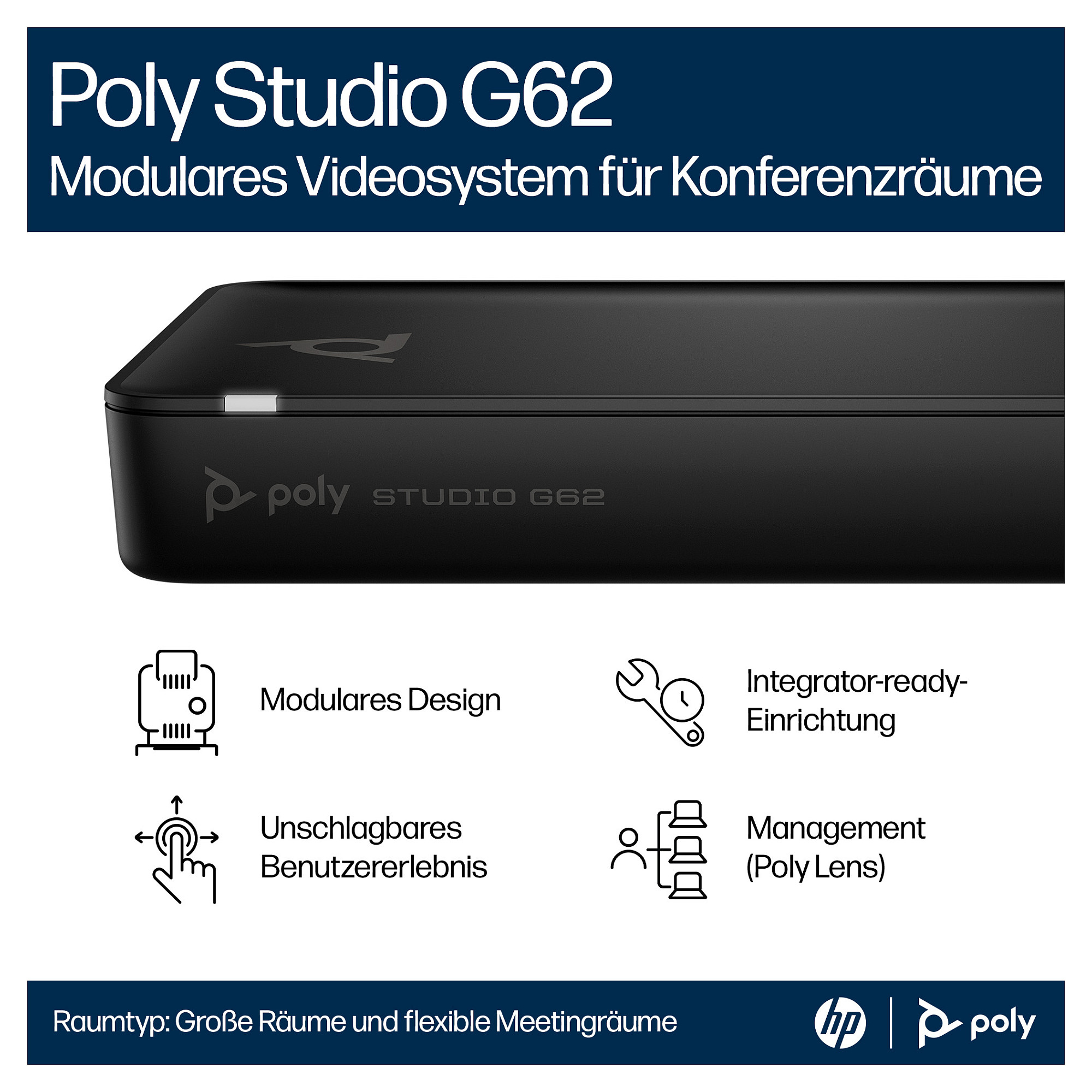 Videokonferencijski sustav HP POLY STUDIO G62 Teams-11