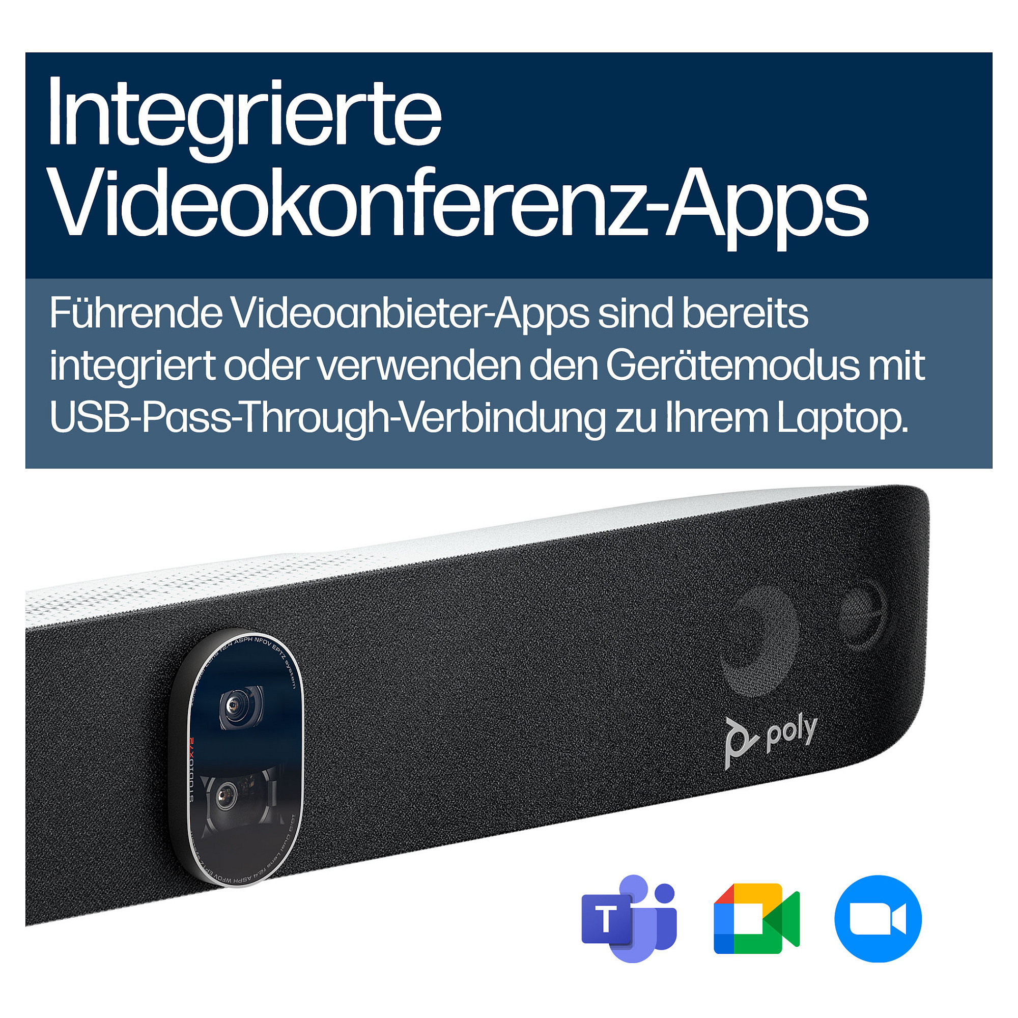 Video konferencijski sustav HP POLY STUDIO X72 All-in-one 4K-13