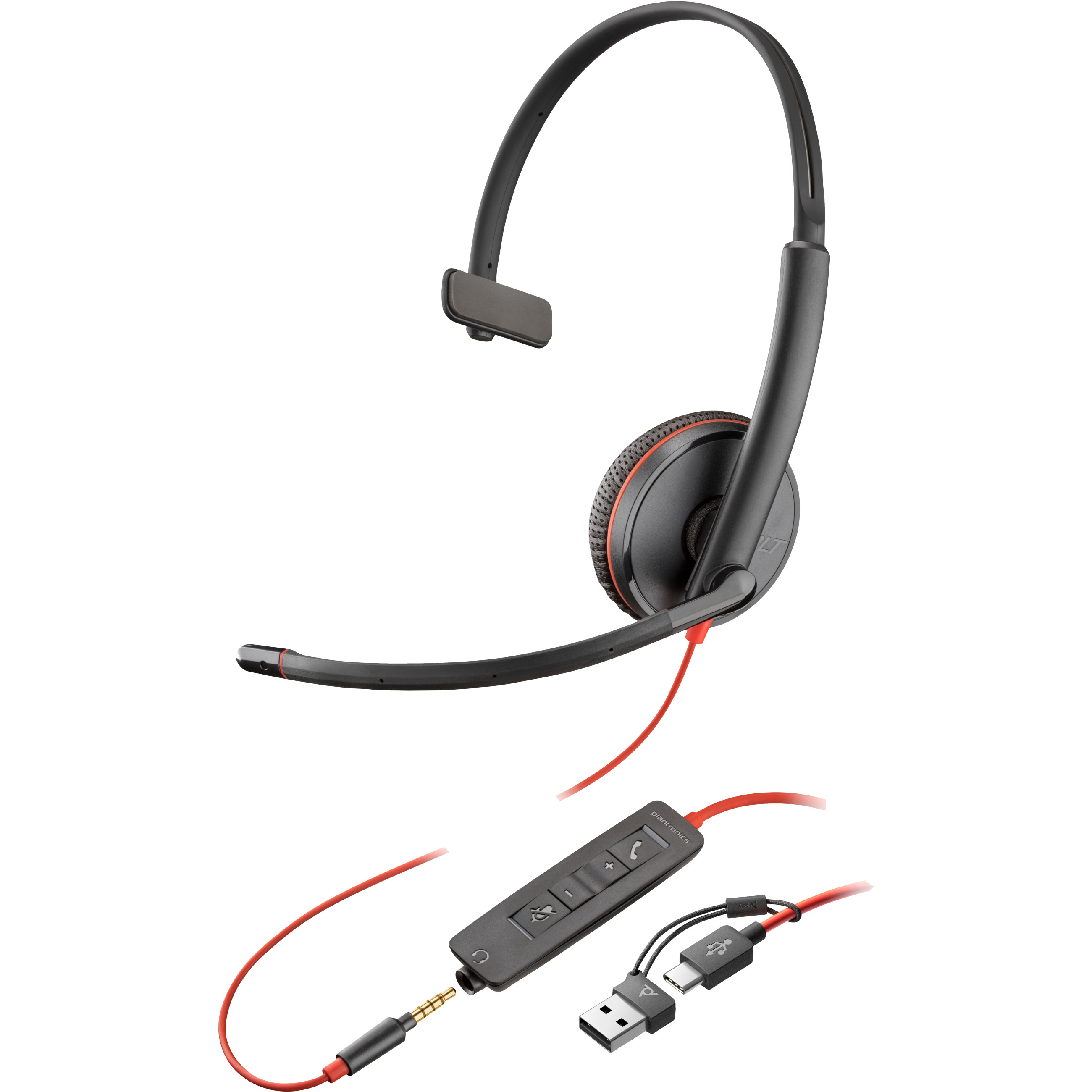 Slušalice HP Blackwire C3215 Mono USB-C/A & 3.5 mm-0