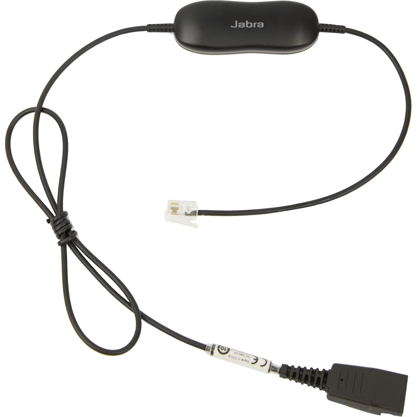 Kabel JABRA Smart Cord QD to RJ9 straight s 8-position switch konfiguratorom za Avaya one-X Telephone sustav za 96XX Series