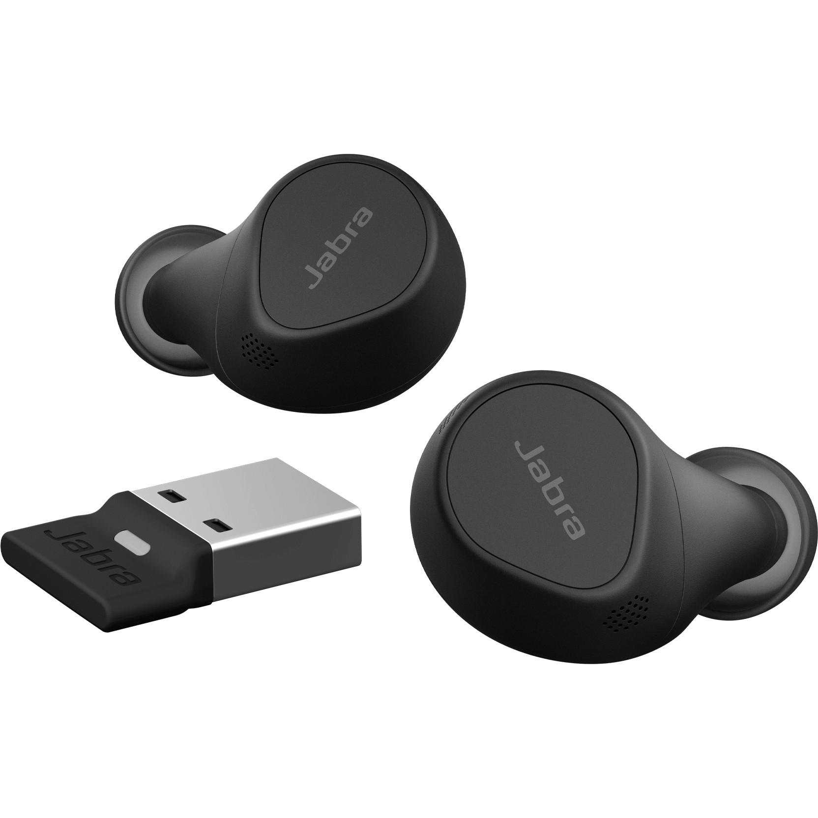 Slušalice JABRA Evolve2 Buds crne (ANC, bežične, USB-A, MS)-1