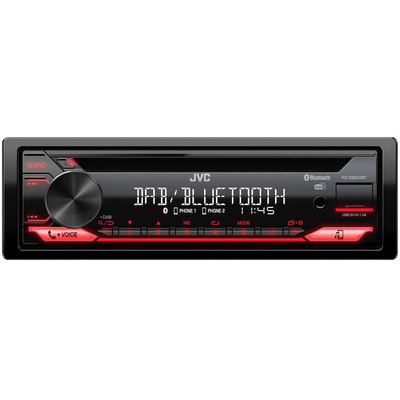Radio JVC KD-DB622BT Bluetooth USB MP3-0