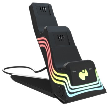 Ladestation PDP Dual Afterglow Wave crna za XBOX Series X-0