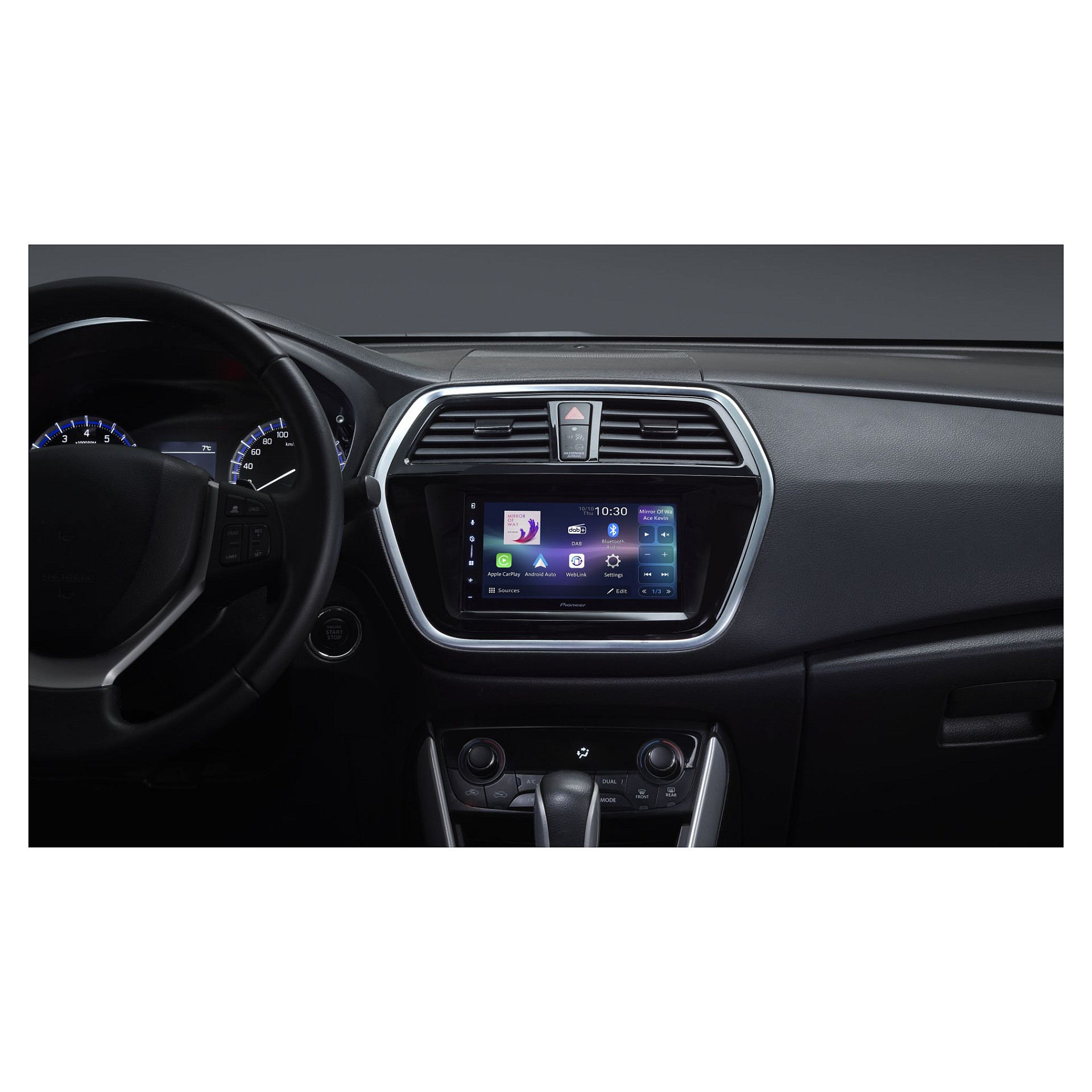 Multimedija PIONEER SPH-DA77DAB (6.8" zaslon, Apple CarPlay, Android Auto, DAB+, Bluetooth, Wi-Fi)-6