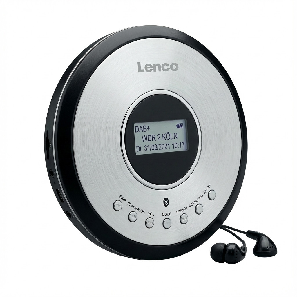 Prijenosni CD player LENCO CD-500BK (bluetooth, crna boja)-0