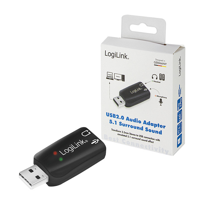 USB zvučna kartica LOGILINK USB 2.0 s virtualnim 3D zvučnim efektom-8
