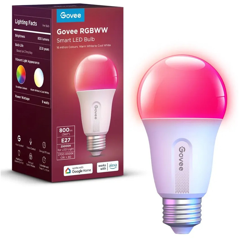 Senzor GOVEESMART WIFI&BLE LIGHT BULB 800LM-1
