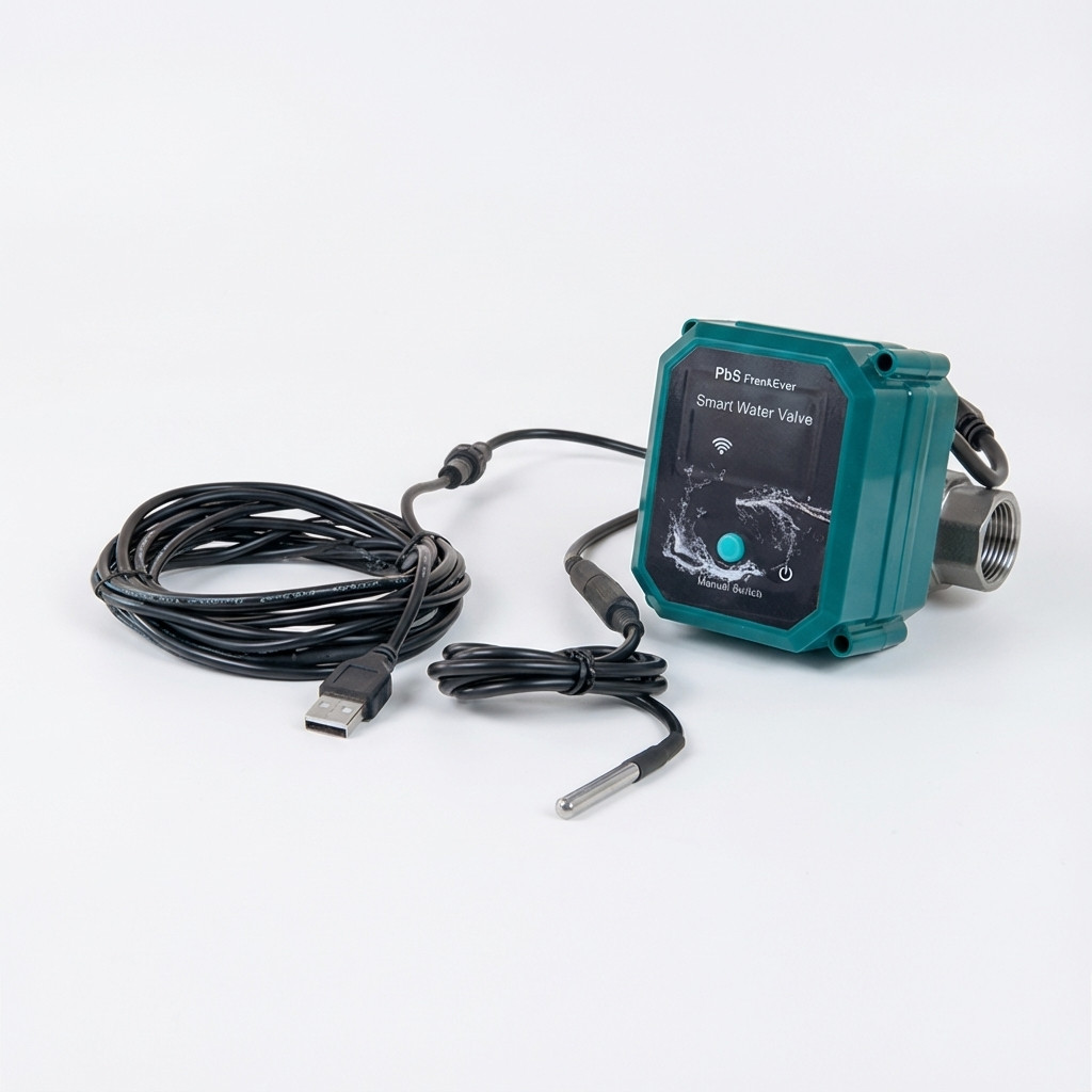 Ventil za vodu SHELLY Plug & Play "PbS FrankEver Smart Water Valve DN15" WLAN BT