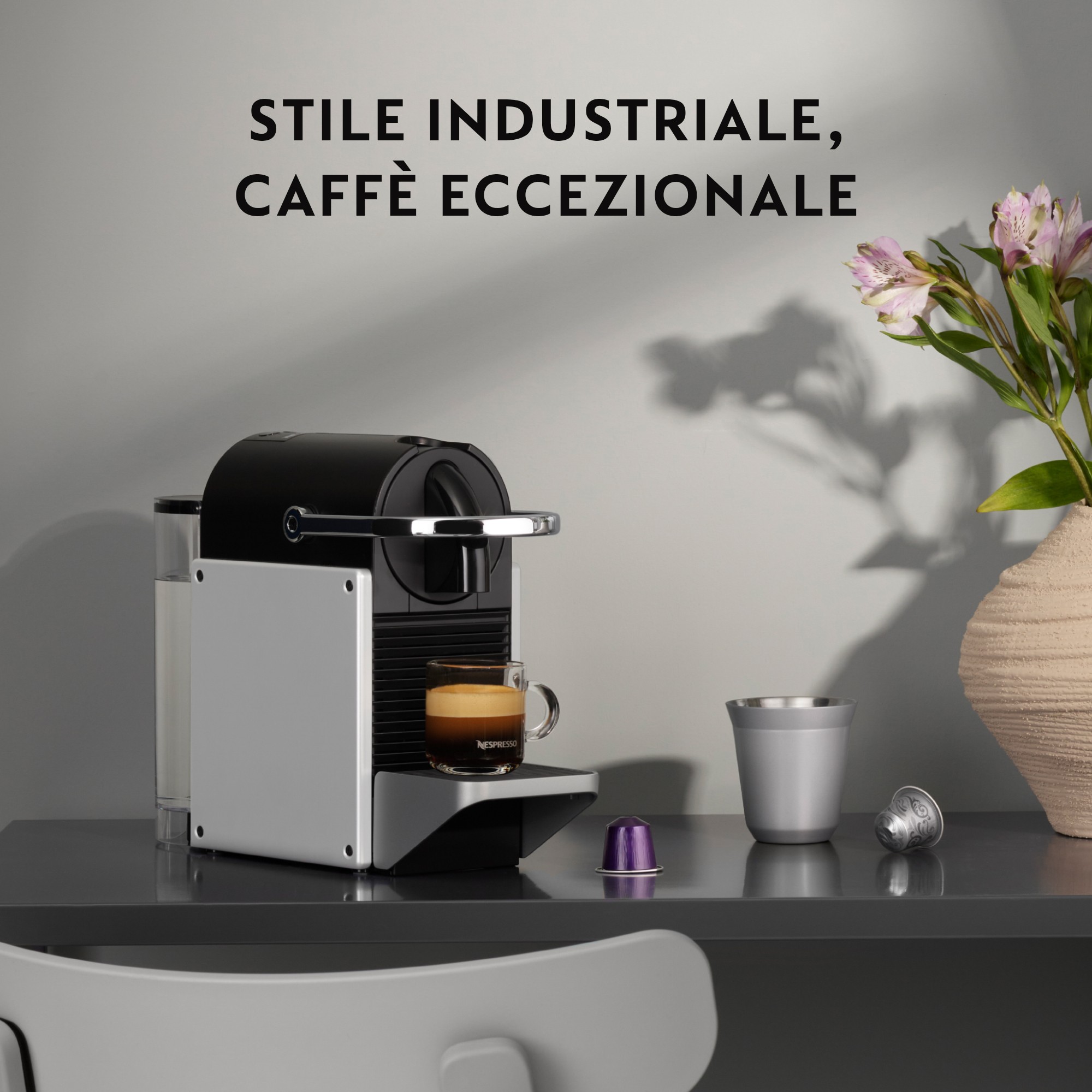 Kava aparat DELONGHI Nespresso Pixie EN127.BL srebrna/crna boja-1
