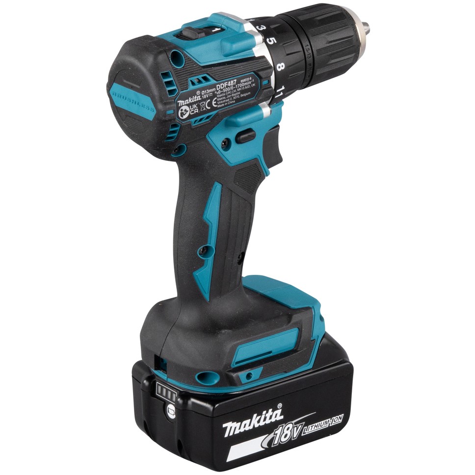 Akumulatorska bušilica MAKITA DDF487RFE3 (18V, 3x3.0Ah, 2 brzine, 40Nm)-9