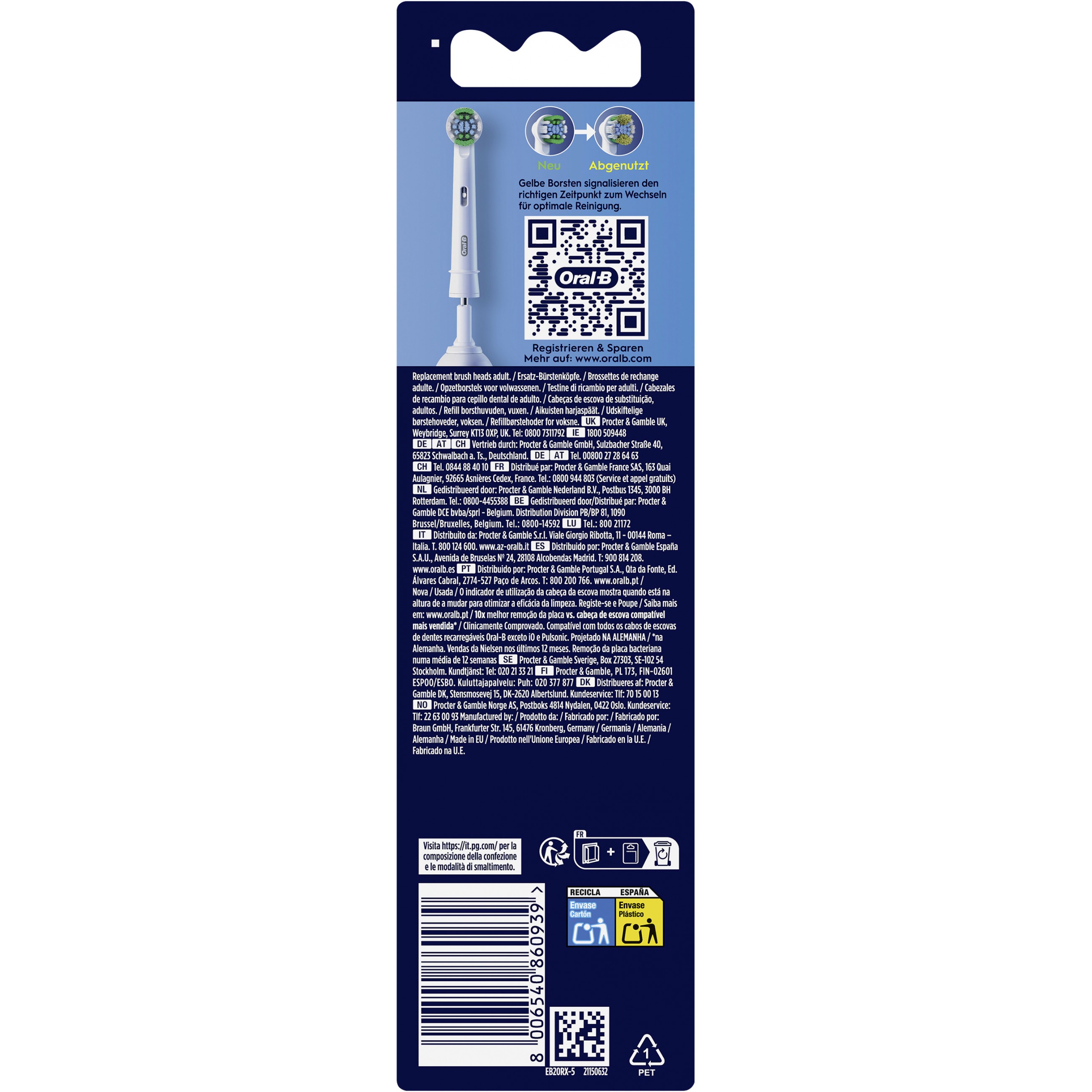 Zamjenske četkice ORAL-B Aufsteckbürsten Precision Clean - 5er-1
