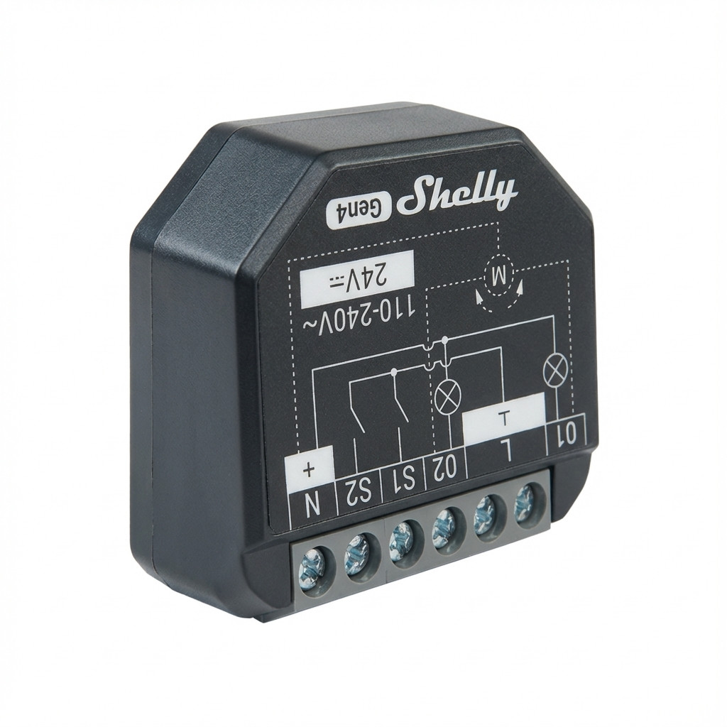 Uređaj za upravljanje energijom SHELLY Relais "2PM Gen4" WLAN max. 16A 2 Kanala BT Matter Zigbee-0