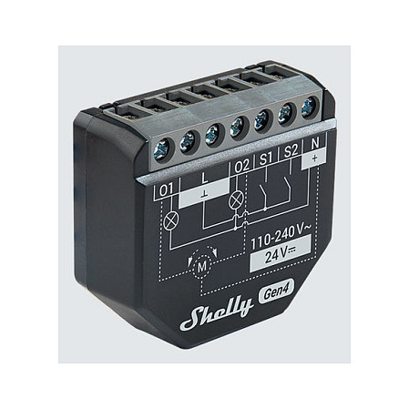 Uređaj za upravljanje energijom SHELLY Relais "2PM Gen4" WLAN max. 16A 2 Kanala BT Matter Zigbee-2