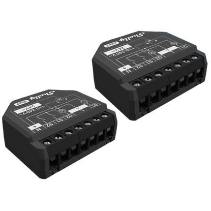 Relais Shelly 2PM Gen3 2er Pack max 16A 2 Kanal WLAN BT