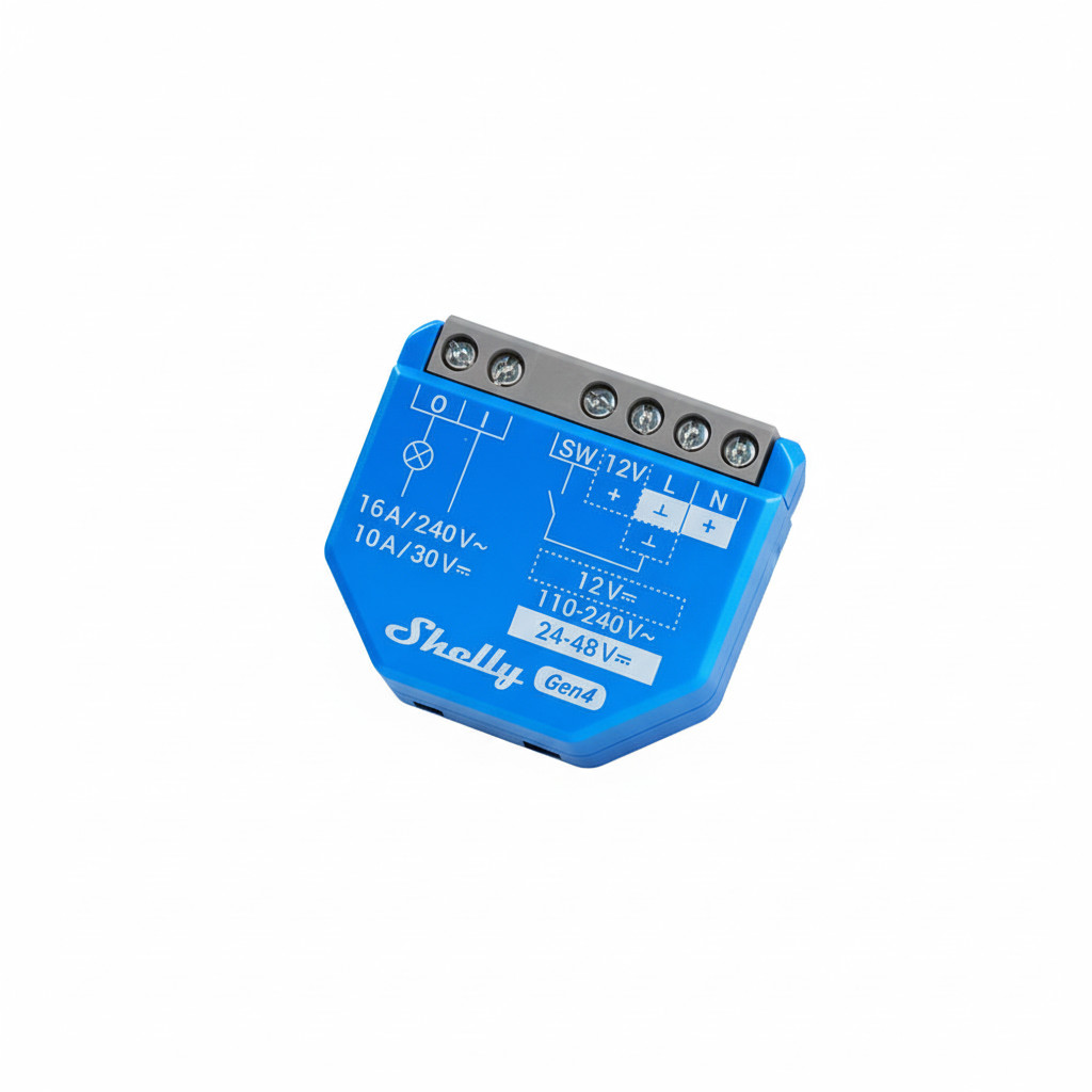 Relais Shelly 1 Gen4 4er Pack max 16A 1 Kanal WLAN Matter Zigbee Bluetooth