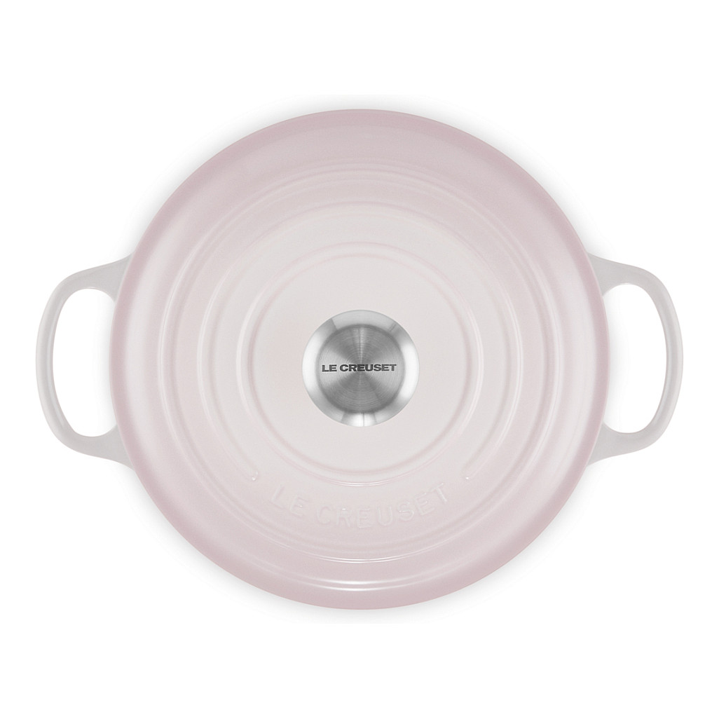Lonac LE CREUSET Signature okrugli 24 cm (4.2 L) Shell Pink boja-3