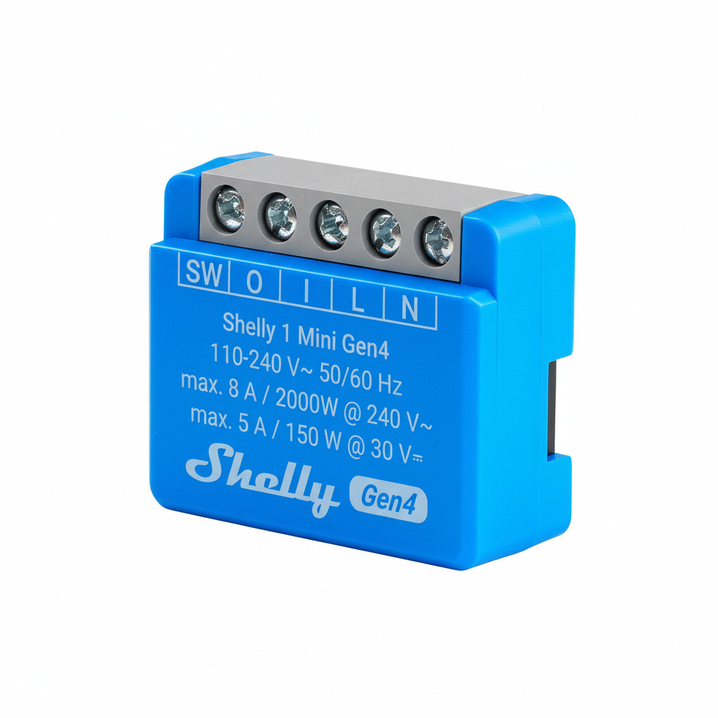 Relais Shelly 1 Mini Gen4 2er Pack max 8A 1 Kanal WLAN Matter Zigbee Bluetooth