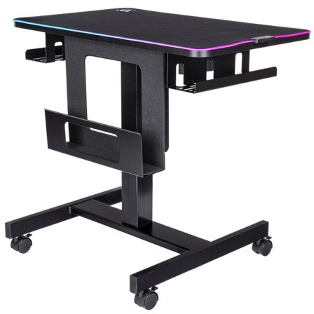 Pametni električni gaming stol THERMALTAKE Cycledesk 100 (RGB, 800x500mm, crni)-4