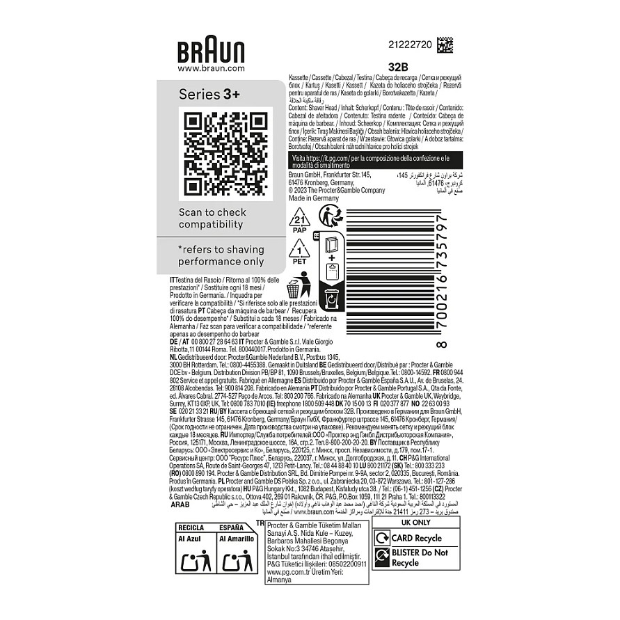 Toner BRAUN Kombipack 32B-2