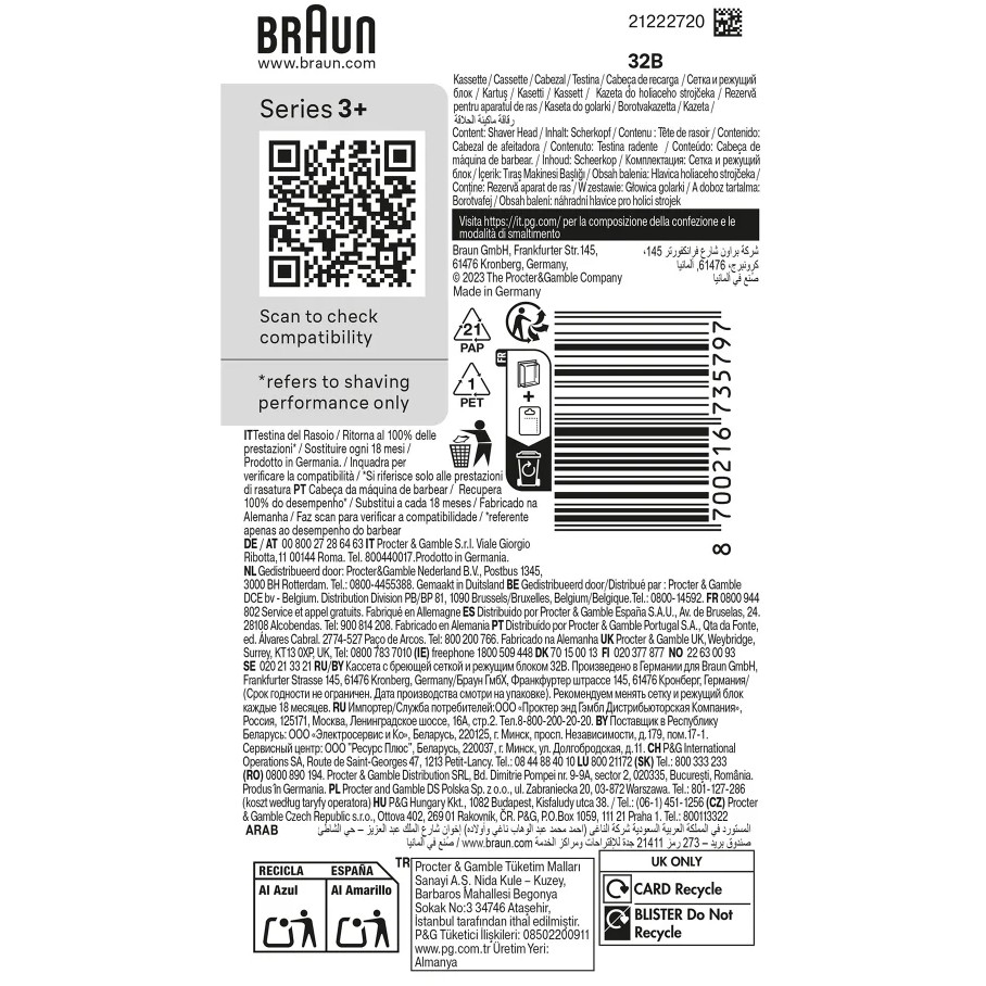 Toner BRAUN Kombipack 32B-1