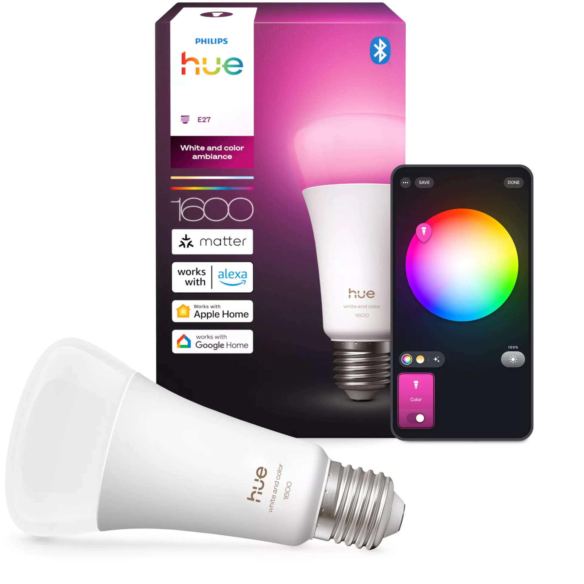 Lampa PHILIPS Hue WACA E27 1er 100W-2