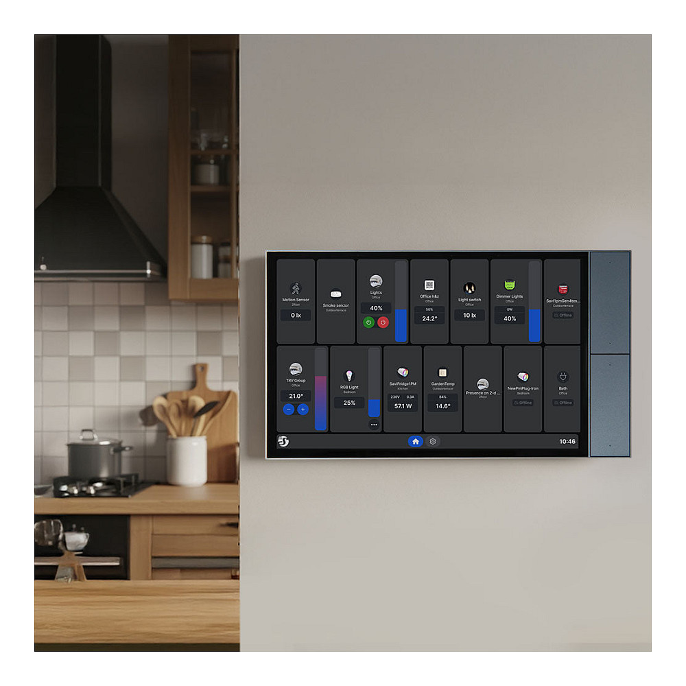 Zaslon za zid SHELLY Wall Display XL Silver-4