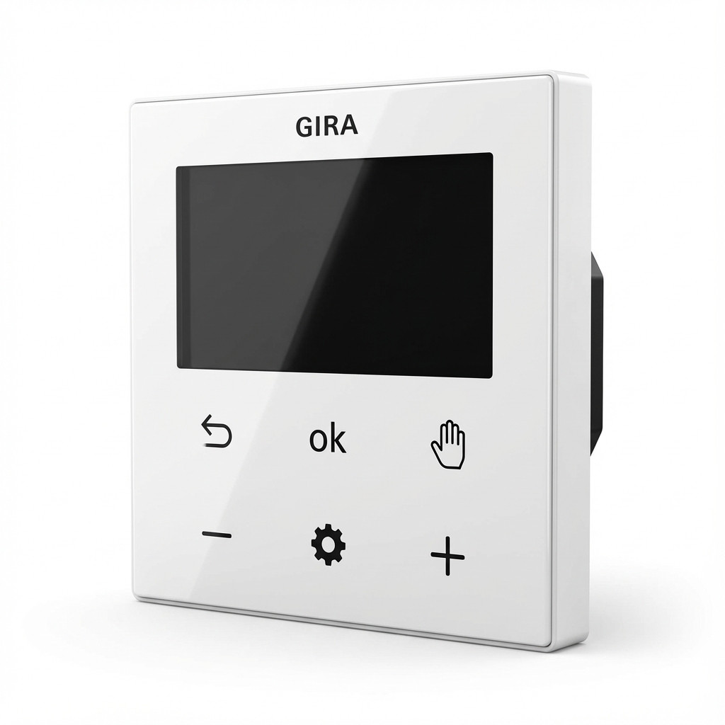 Upravljač temperature GIRA S3000 Raumtemperaturregler Display System 55 bijela boja