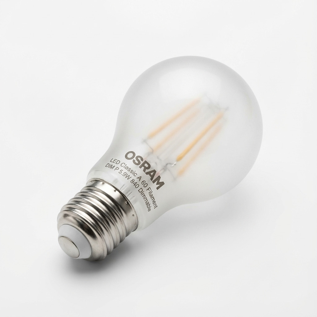 LED LAMPA OSRAM LED Classic A 60 Filament DIM P 5.9W 840 Frosted Dimmbare-0