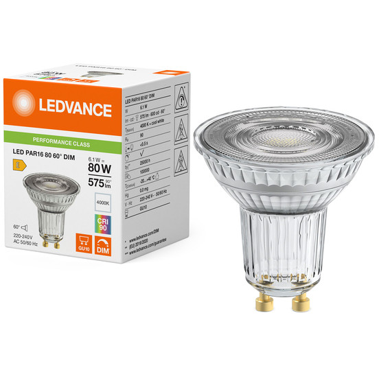 LED reflektor OSRAM PAR16 80 60° DIM P 6.1W 940 GU10-2
