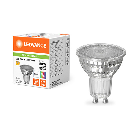 LED reflektor OSRAM PAR16 50 36° DIM P 3.7W 940 GU10-4