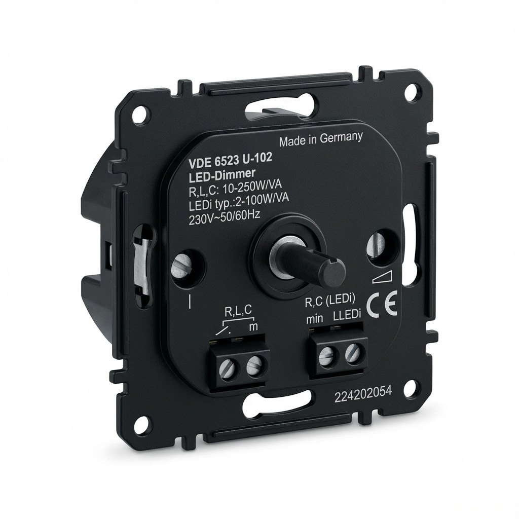Dimmer BUSCH-JAEGER Einsatz - Drehbetätigung 100W/VA - UP-0