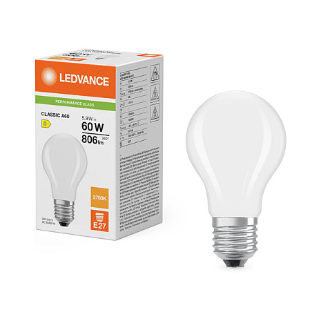 LED žarulja Osram LED Classic A 60 Filament P 5.9W 827 Frosted E27-4
