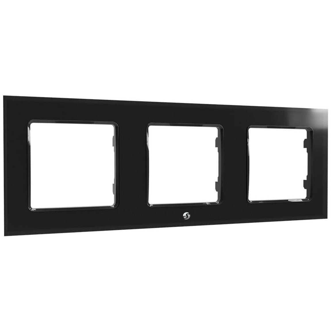 Prekidač Shelly WALL FRAME 3 3-fazni crni