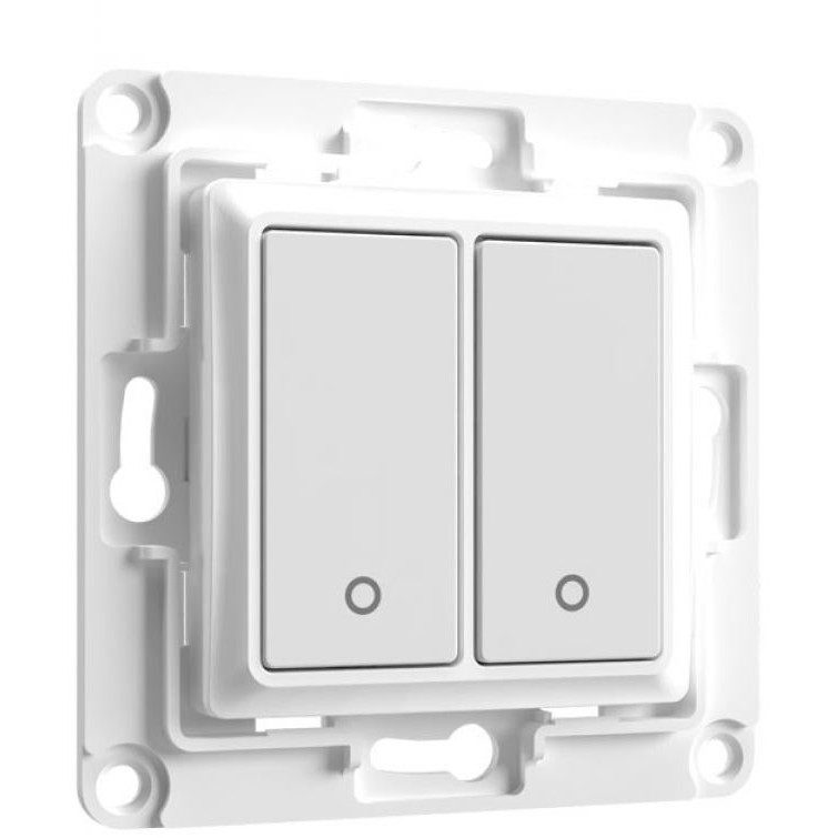 Prekidač Shelly Accessories "Wall Switch 2" 2-fach bijeli