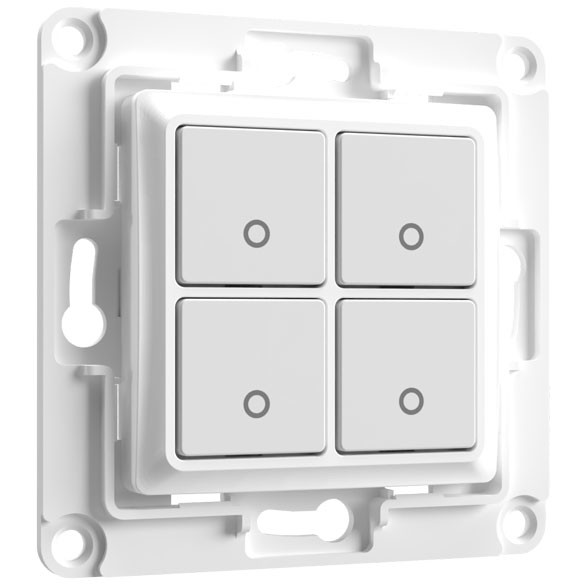 Prekidač Shelly Accessories "Wall Switch 4" 4-fach bijeli