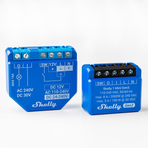 Relais Shelly 1 Mini Gen. 3 WLAN BT max. 8A 1 Kanal Unterputz-4
