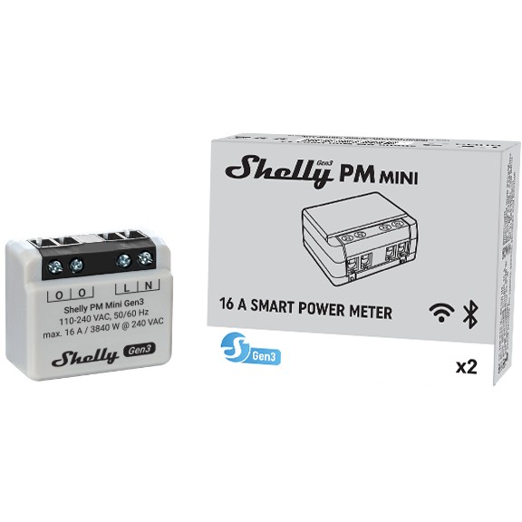 Relais Shelly PM Mini Gen. 3 WLAN BT Unterputz-4