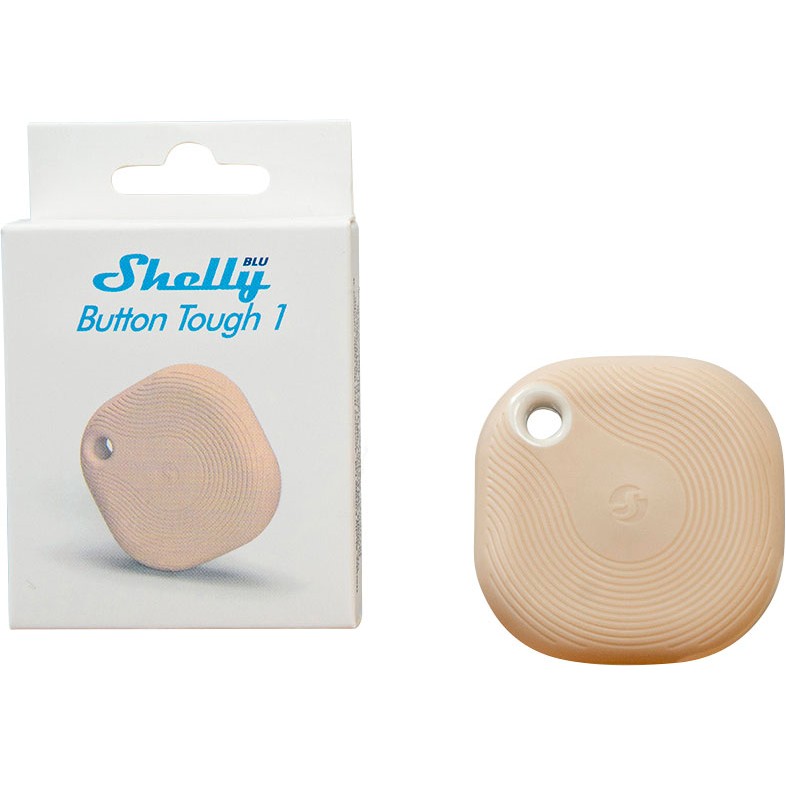 Uređaj za pametnu kuću SHELLY Plug & Play "Blu Button Tough Mocha" Bluetooth prekidač & dimmer-0