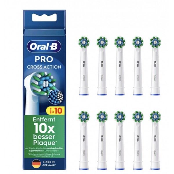 Četkice za zube ORAL-B Aufsteckbürsten CrossAction 10er bijele boje
