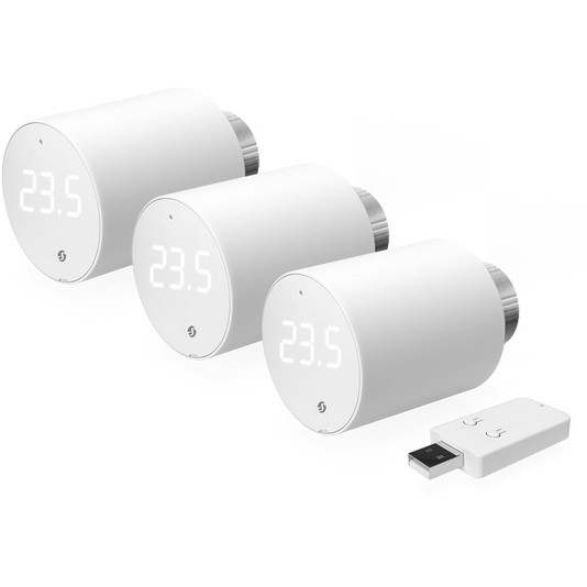 Termostat SHELLY Plug & Play "3x Blu TRV & Blu Gateway Gen3"