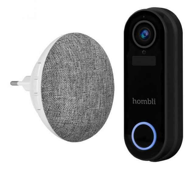 Pametna zvono HOMBLI smarte Türklingel 2 (crna) + Gong