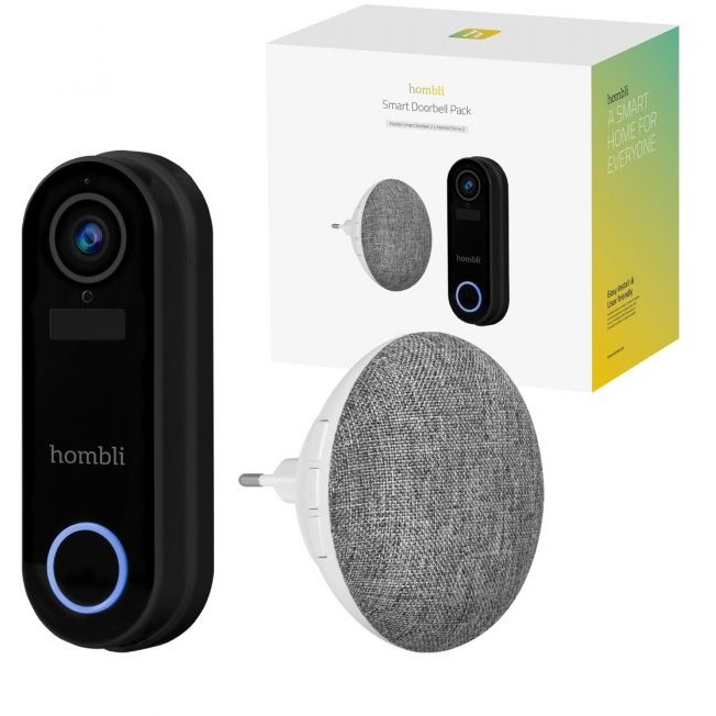 Pametna zvono HOMBLI smarte Türklingel 2 (crna) + Gong-5