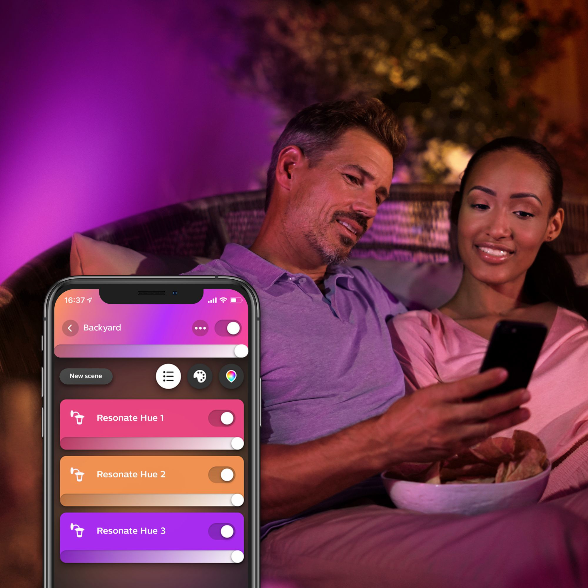 Lampa PHILIPS Hue White & Color Ambiance Resonate 1200lm-8