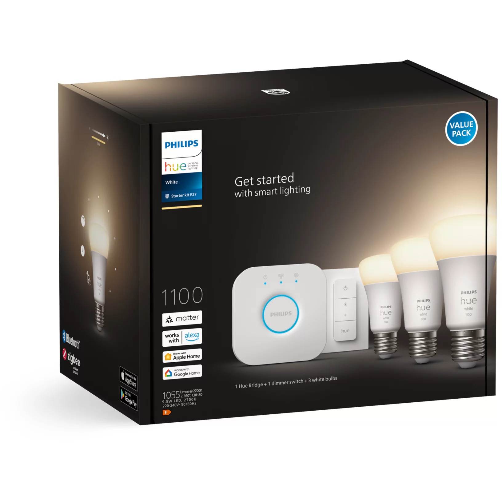 Pametna žarulja PHILIPS Hue White E27 (3x1050lm, 75W)-2
