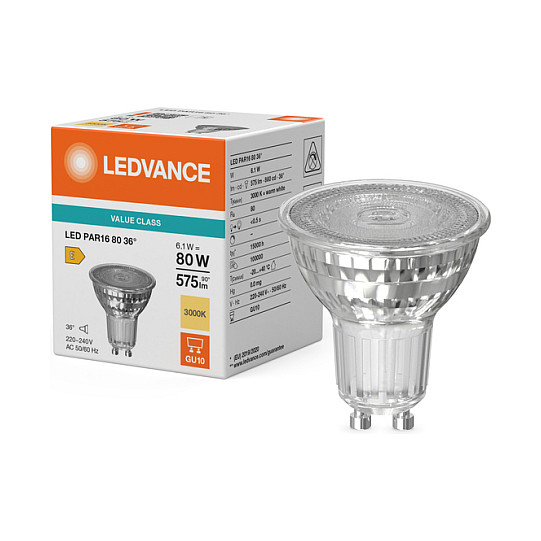 LED reflektor OSRAM PAR16 80 36° P 6.1W 830 GU10-4