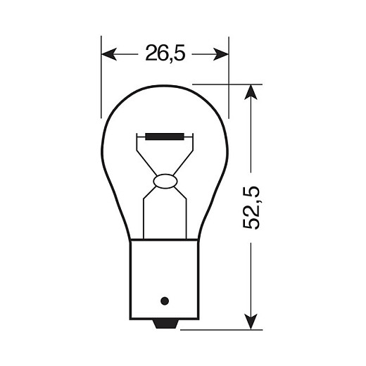 Žarulja Osram 7506 Blink-Bremslichtlampe 21W 12V BA15S P21W-1