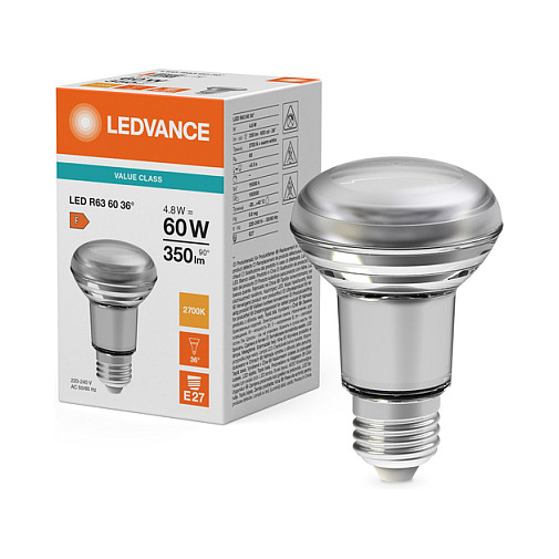LED reflektor OSRAM R636036 4.8W 827 E27 (350 lm, 2700K, E27)-4