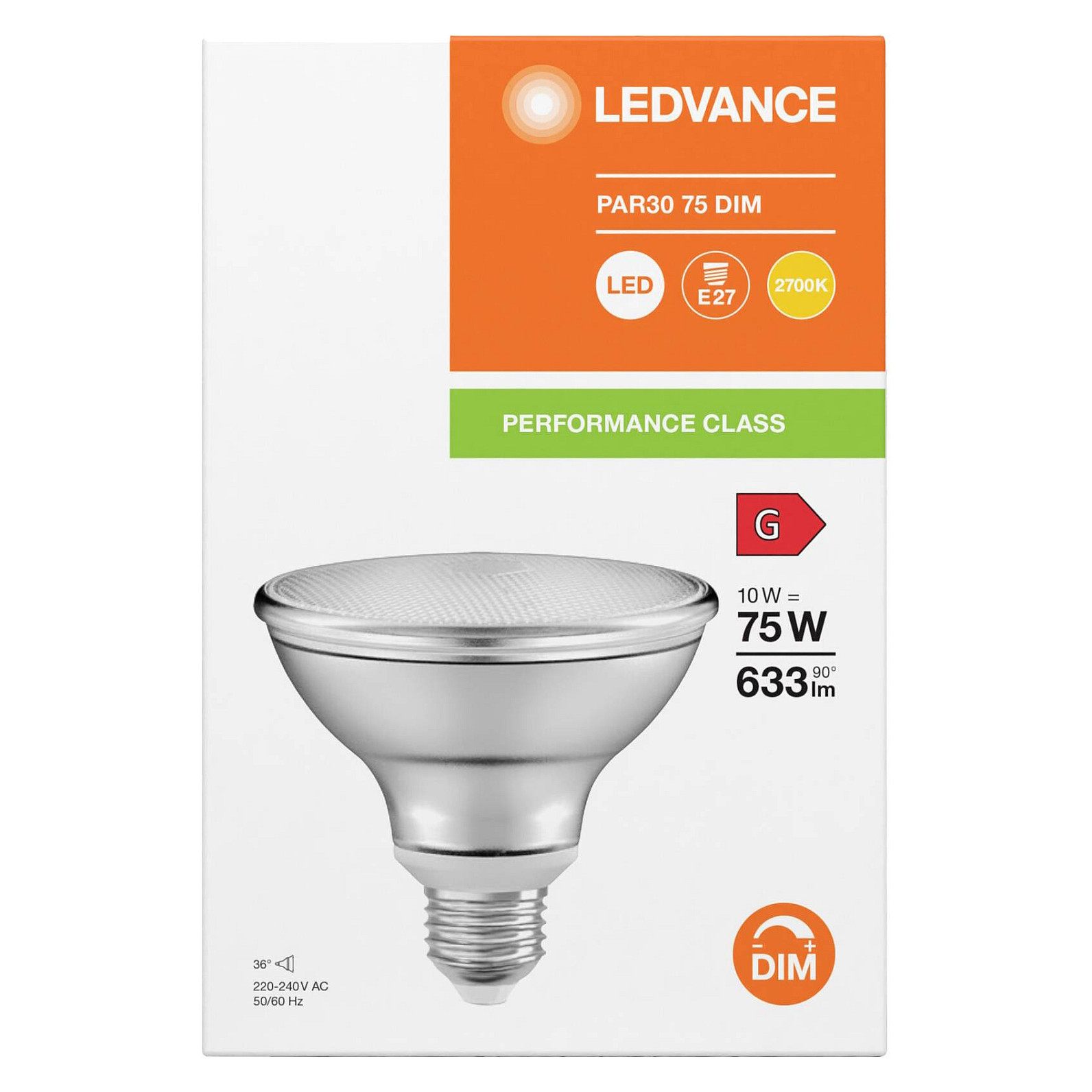 LED reflektor Osram PAR307536 DIM 10W 927 E27 (633 lm, 2700K, E27, dimabilno)-3
