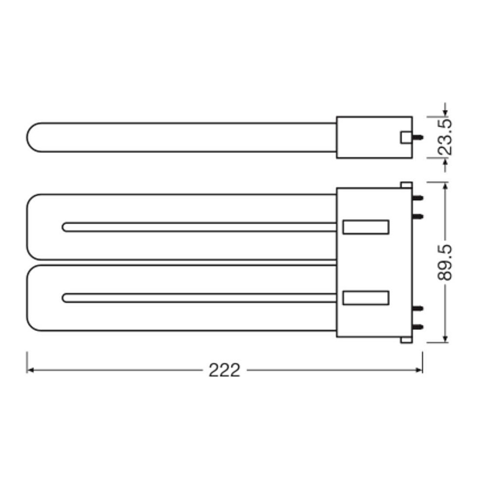 LED LAMPICA OSRAM DULUX F36 EM V 20W 840 2G10 (2500 lm, 4000K, 2G10)-1
